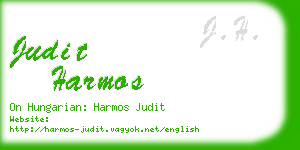 judit harmos business card